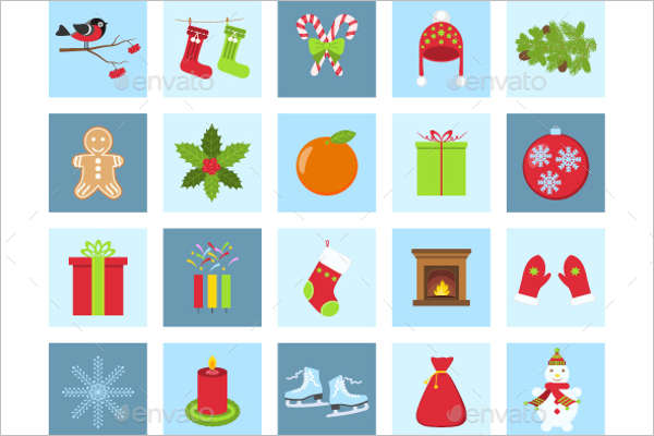 Vector Collection Of Christmas Icons