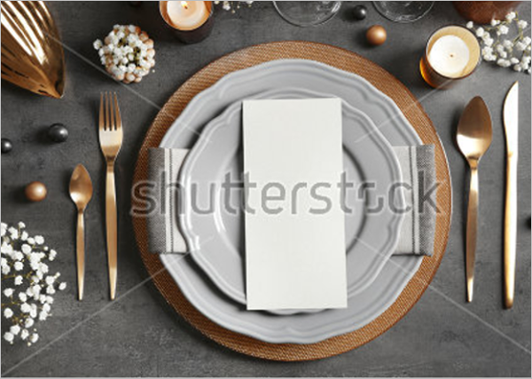 Vintage Dinner Menu Template