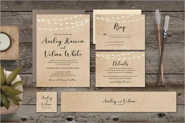 Wedding Invitation Set Design
