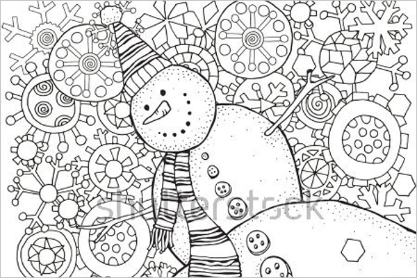 Winter Scenes Coloring page