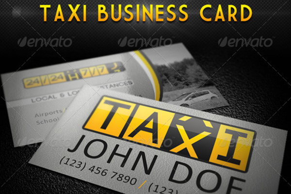 taxi business card designs