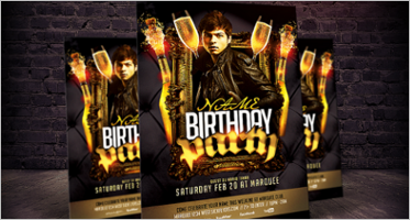 birthday party flyer templates