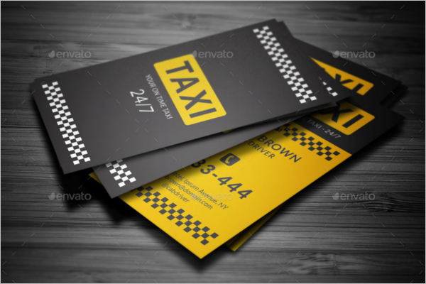 taxi business card template