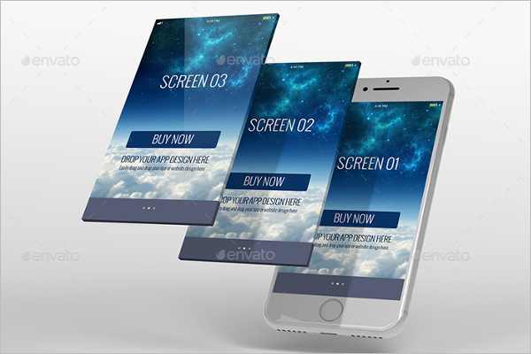 3D Mobile Display MockUp