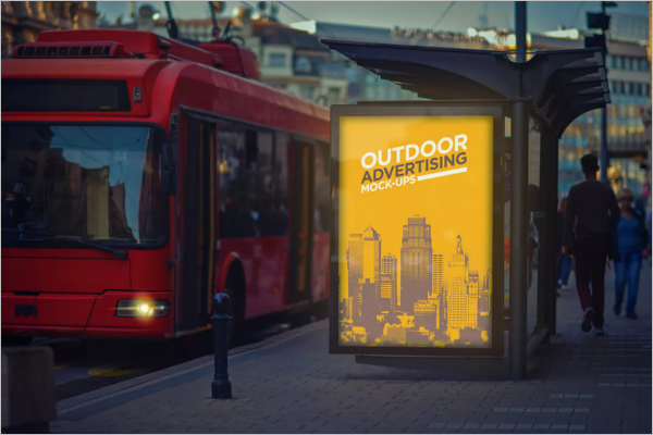 Advertising Poster Mockup Design