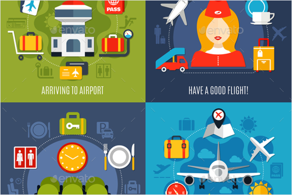 Air Travel Icon Design