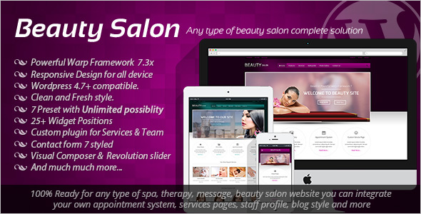 Beauty Salon Website Template
