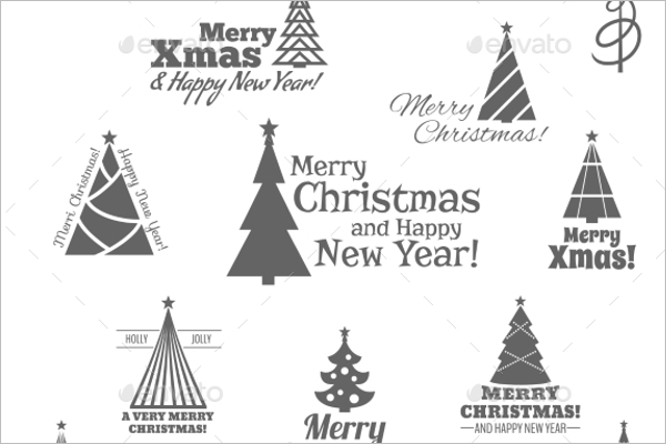 Black Christmas Stamp Design