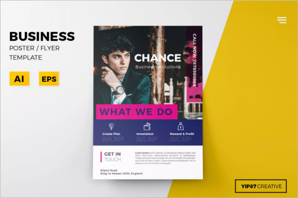 Business Man Poster Template