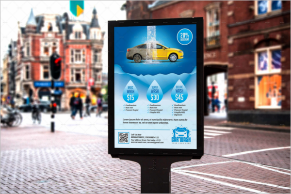 Car Advertising Poster Template