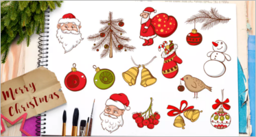 Christmas Elements Vector