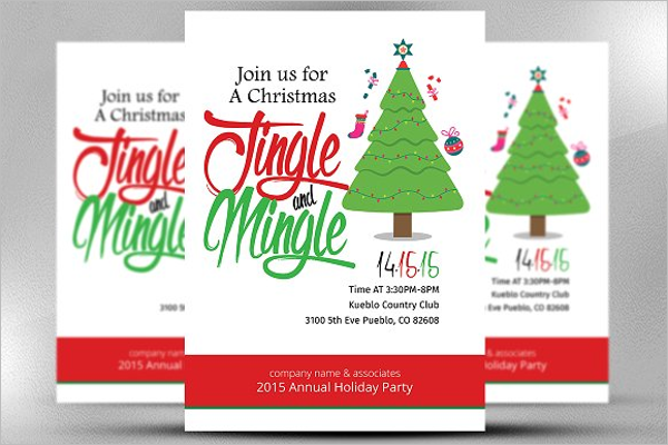 Christmas Office Invitation Flyer