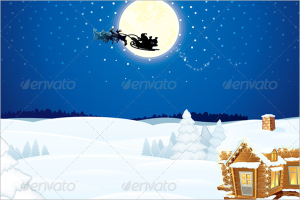 Christmas Scene Background Decoration