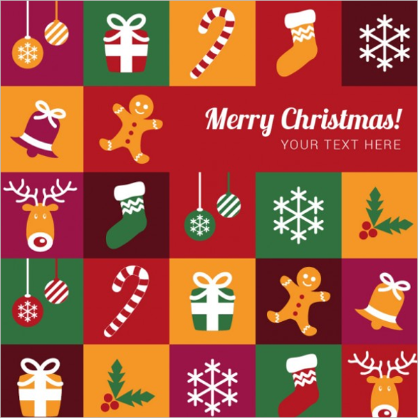 Colorful Merry Christmas Template