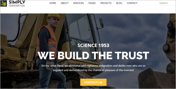 Construction Website Template