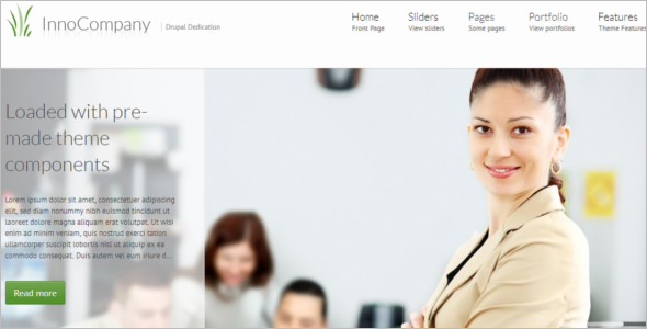 Customizable Corporate Drupal Theme