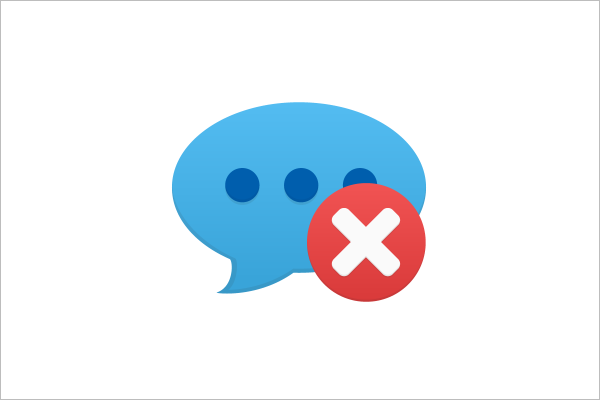 Delete Comment Icon Design