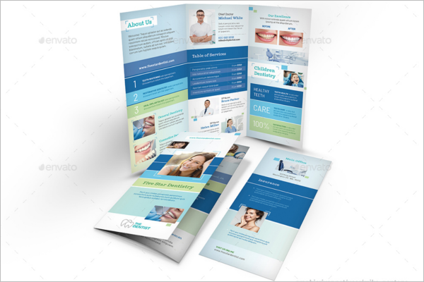 Dentist Office Trifold Brochure Template