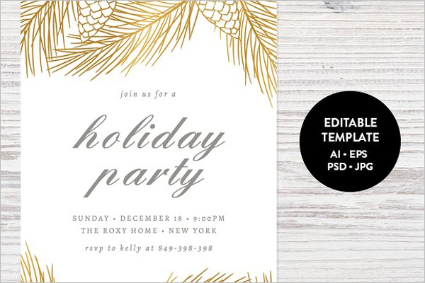 Editable Christmas Card Template