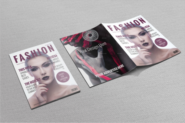 Editable Fashion Magazine Mockup