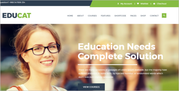 Education Responsive Website Template