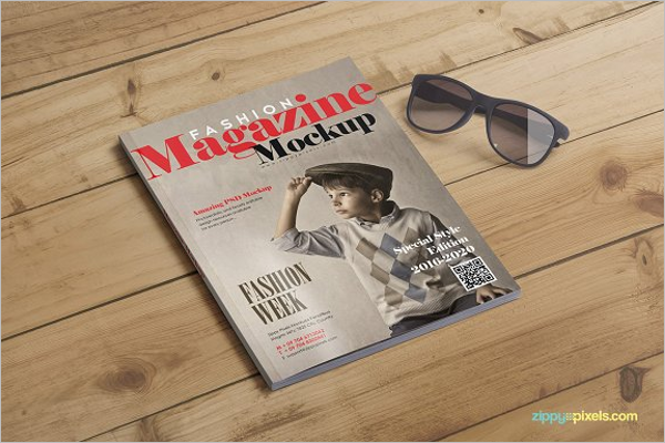 Fashion Magazine Mockup Design