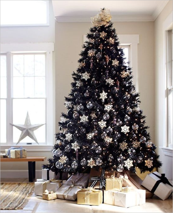FreeÂ Black Christmas Tree Idea