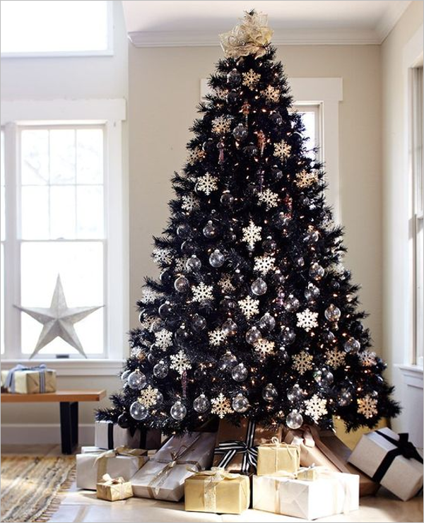 Free Black Christmas Tree Template
