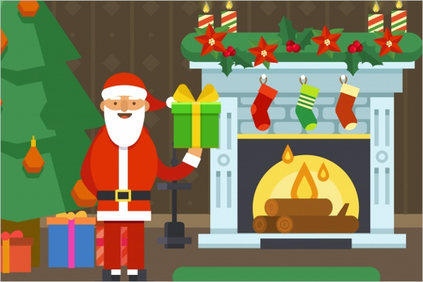 Free Christmas Scene Decoration