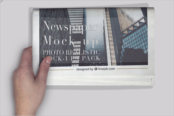 Free Newspaper Mockup template