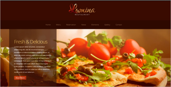 FullyÂ responsiveÂ Restaurant Website Template