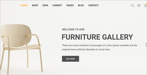 Furniture Store Website Template
