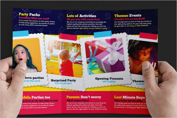 Kid's Party Trifold Brochure