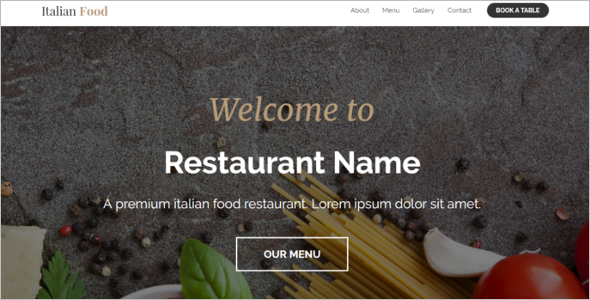 Latest Restaurant Website Template