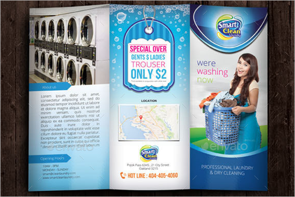 Laundry Services Brochure Template