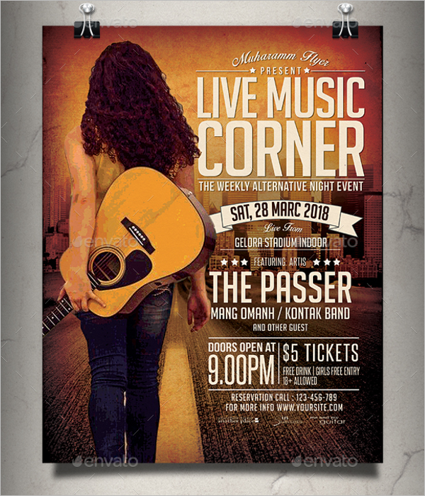 Live Music Poster Template