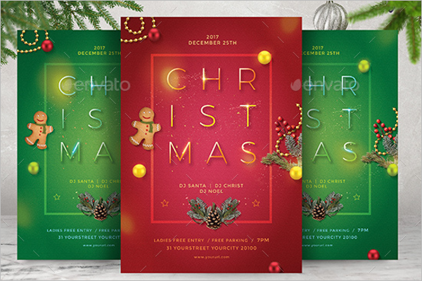 Merry Christmas Lettering Template