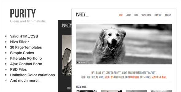 Minimal HTML & CSS Website Template