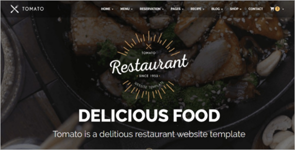 Minimal Restaurant Website Template