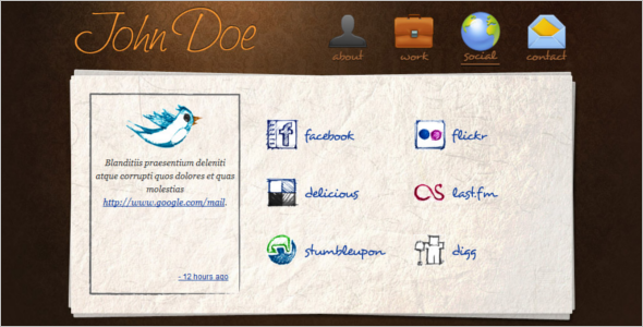 Modern Personal Website Template