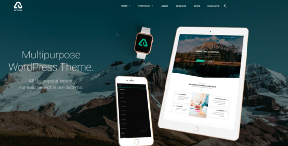Multi Page WordPress Theme