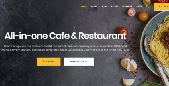 MultipurposeÂ Restaurant Website Template