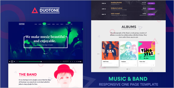 Music & Band Website Template