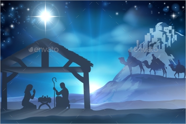 Nativity Christmas Scene Design