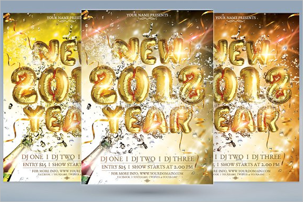 New Year 2018 Party Design