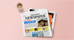 46+ Newspaper Mockup PSD Templates