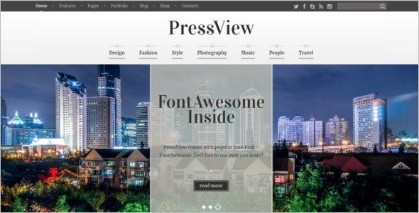 Old Fashioned WordPress Theme