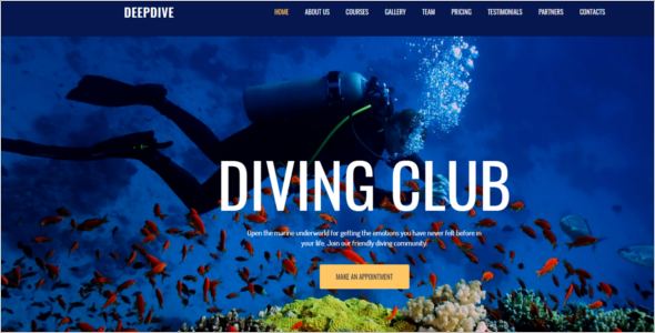 Outdoor Sports Website Template