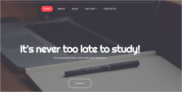 Parallax Education WordPress Theme