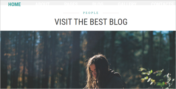 Personal BlogÂ  Website Template